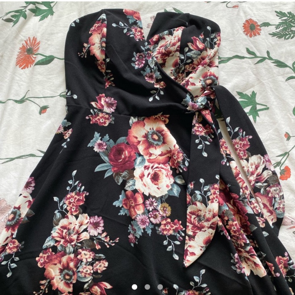 Strapless Floral Dress from Francesca's